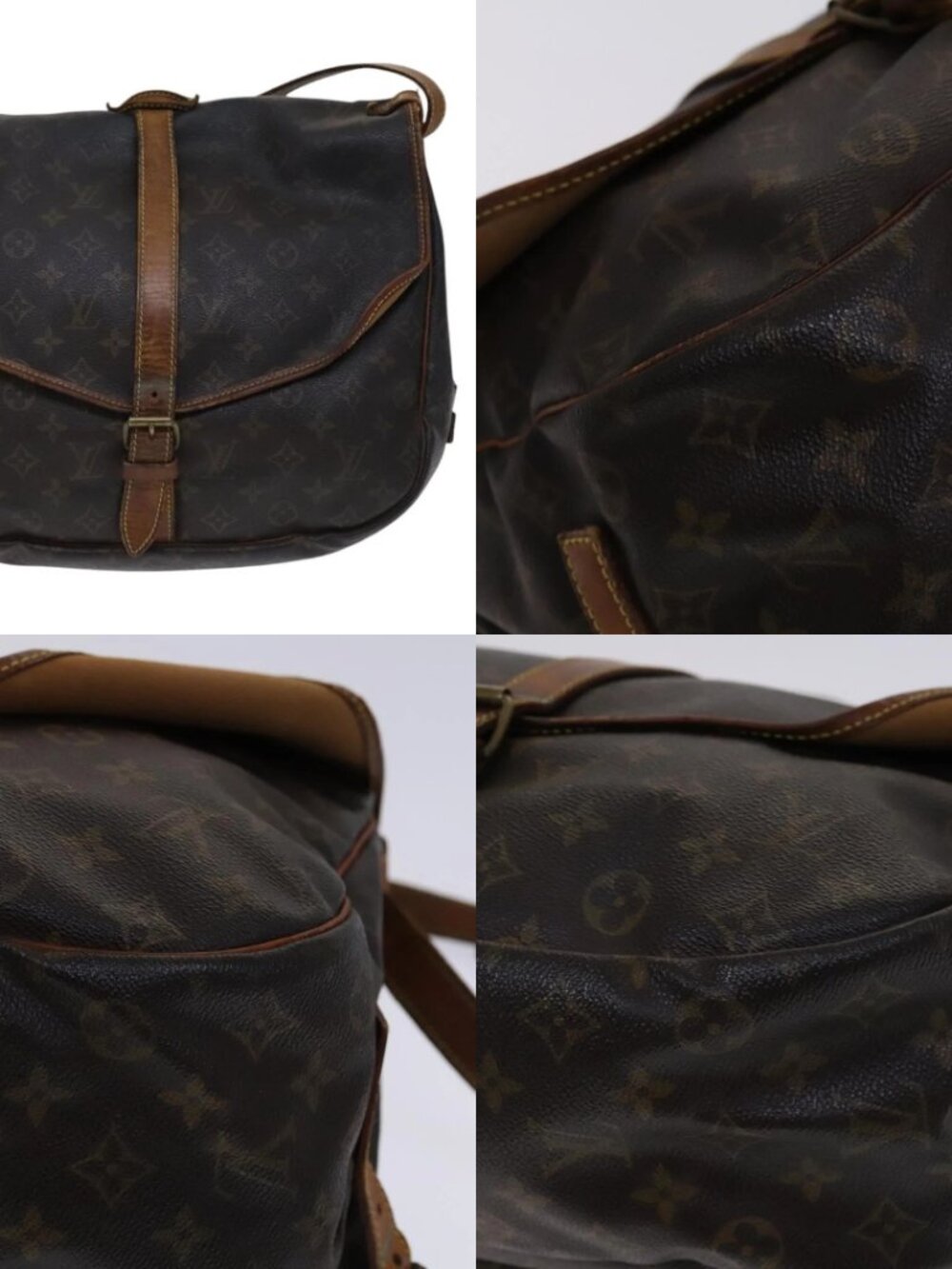 LOUIS VUITTON Monogram Saumur 35 Shoulder Bag M42254 LV Auth hk2284 - Picture 15 of 15